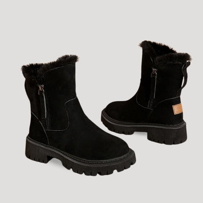 Women's Winter Boots Ankle High With Soft Inner Lining and Solid Sole