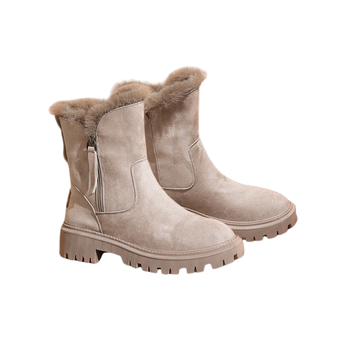 Women's Winter Boots Ankle High With Soft Inner Lining and Solid Sole