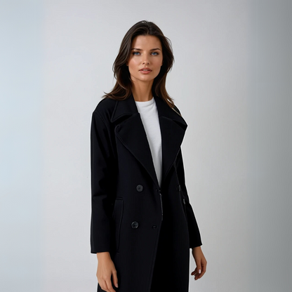 Women's Winter Coat Elegant Long Sleeve Eco-Friendly