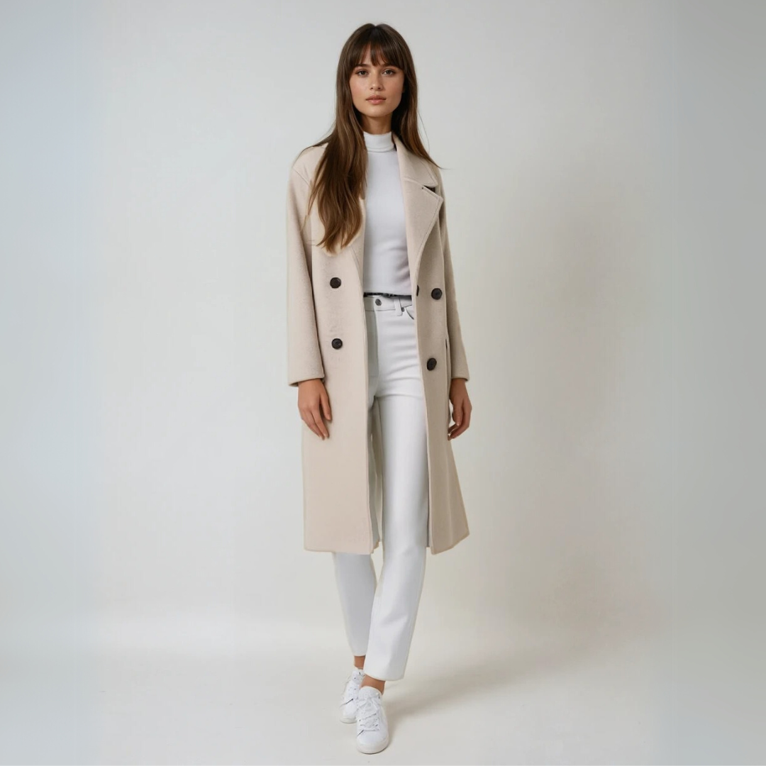 Women's Winter Coat Elegant Long Sleeve Eco-Friendly