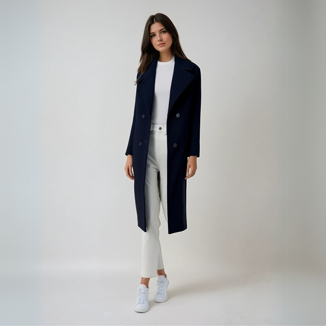 Women's Winter Coat Elegant Long Sleeve Eco-Friendly