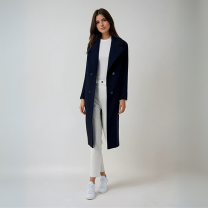 Women's Winter Coat Elegant Long Sleeve Eco-Friendly