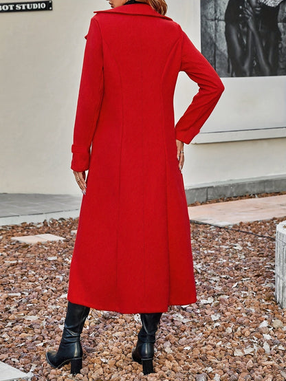 Women's Winter Coat With Lapel Collar Stylish