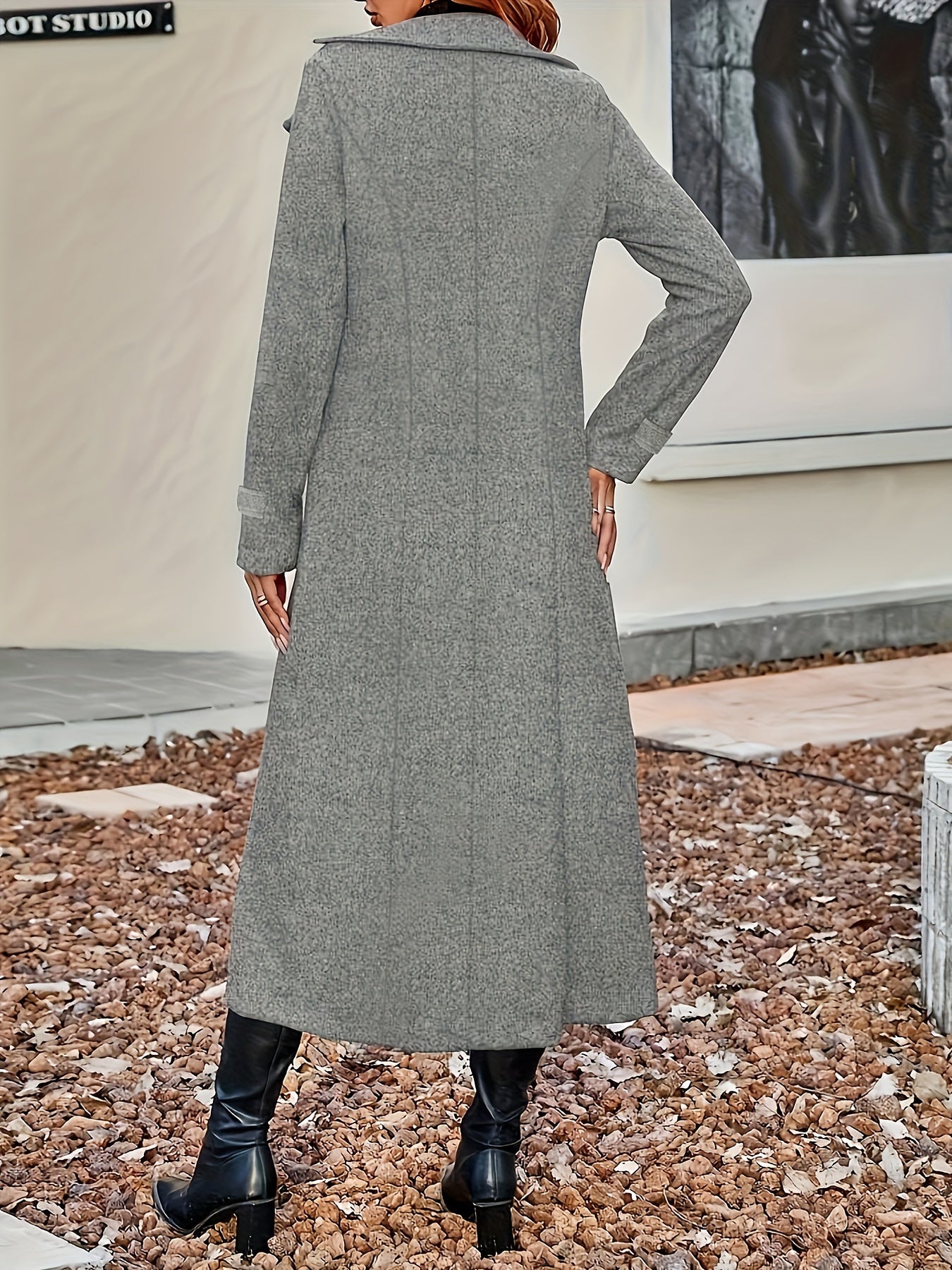 Women's Winter Coat With Lapel Collar Stylish