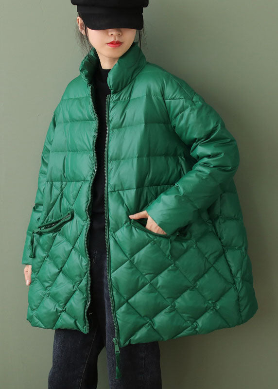 Women's Winter Down Coat with Zip Pockets