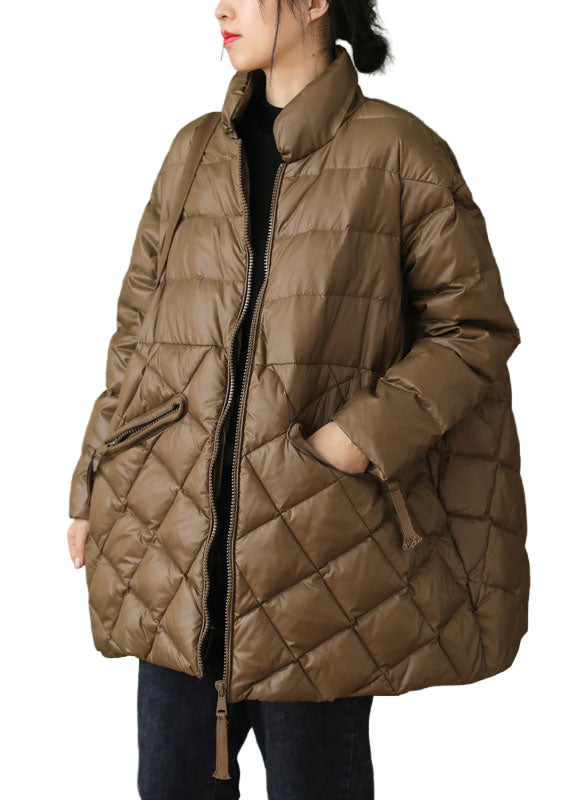 Women's Winter Down Coat with Zip Pockets