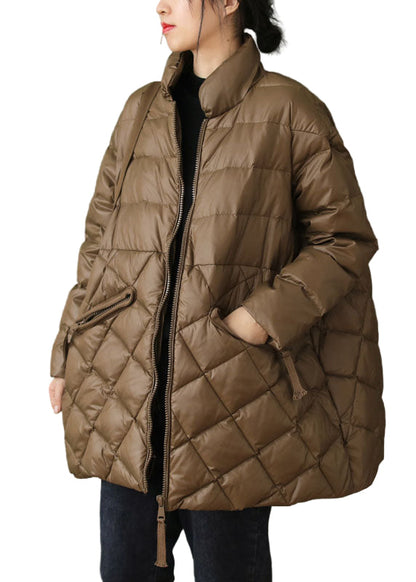 Women's Winter Down Coat with Zip Pockets