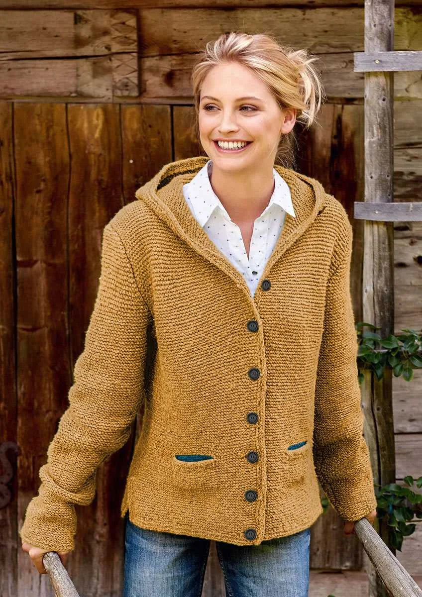 Women's Winter Jacket Italian Style With Adjustable Hood