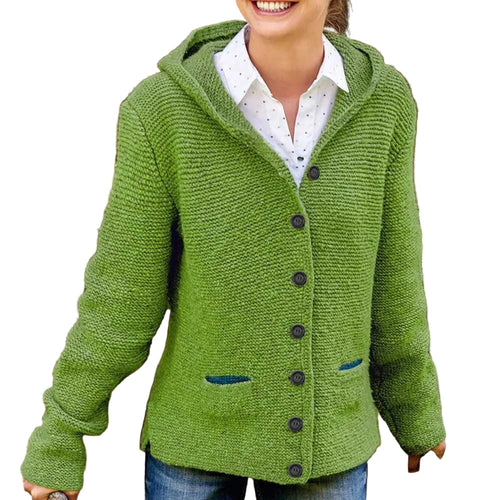 Women's Winter Jacket Italian Style With Adjustable Hood