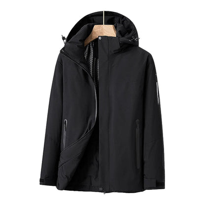 Women's Winter Jacket Quilted with Detachable Hood