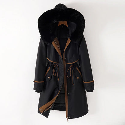 Women's Winter Jacket Quilted with hood