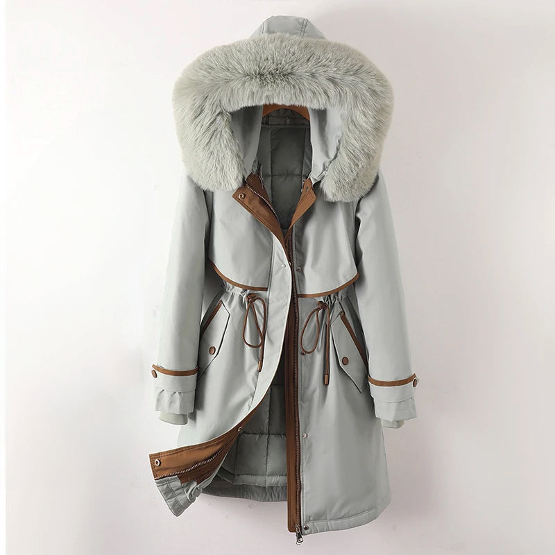 Women's Winter Jacket Quilted with hood