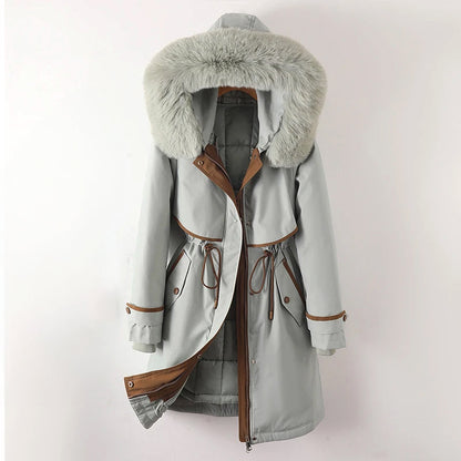 Women's Winter Jacket Quilted with hood