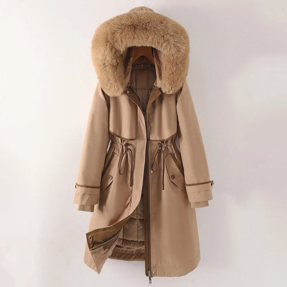 Women's Winter Jacket Quilted with hood