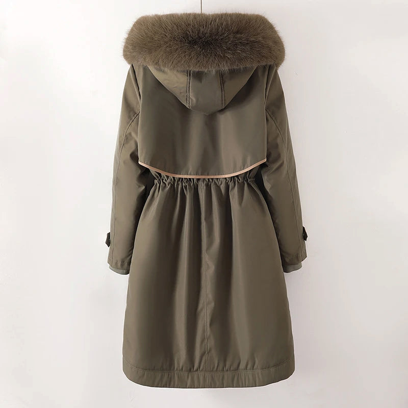 Women's Winter Jacket Quilted with hood