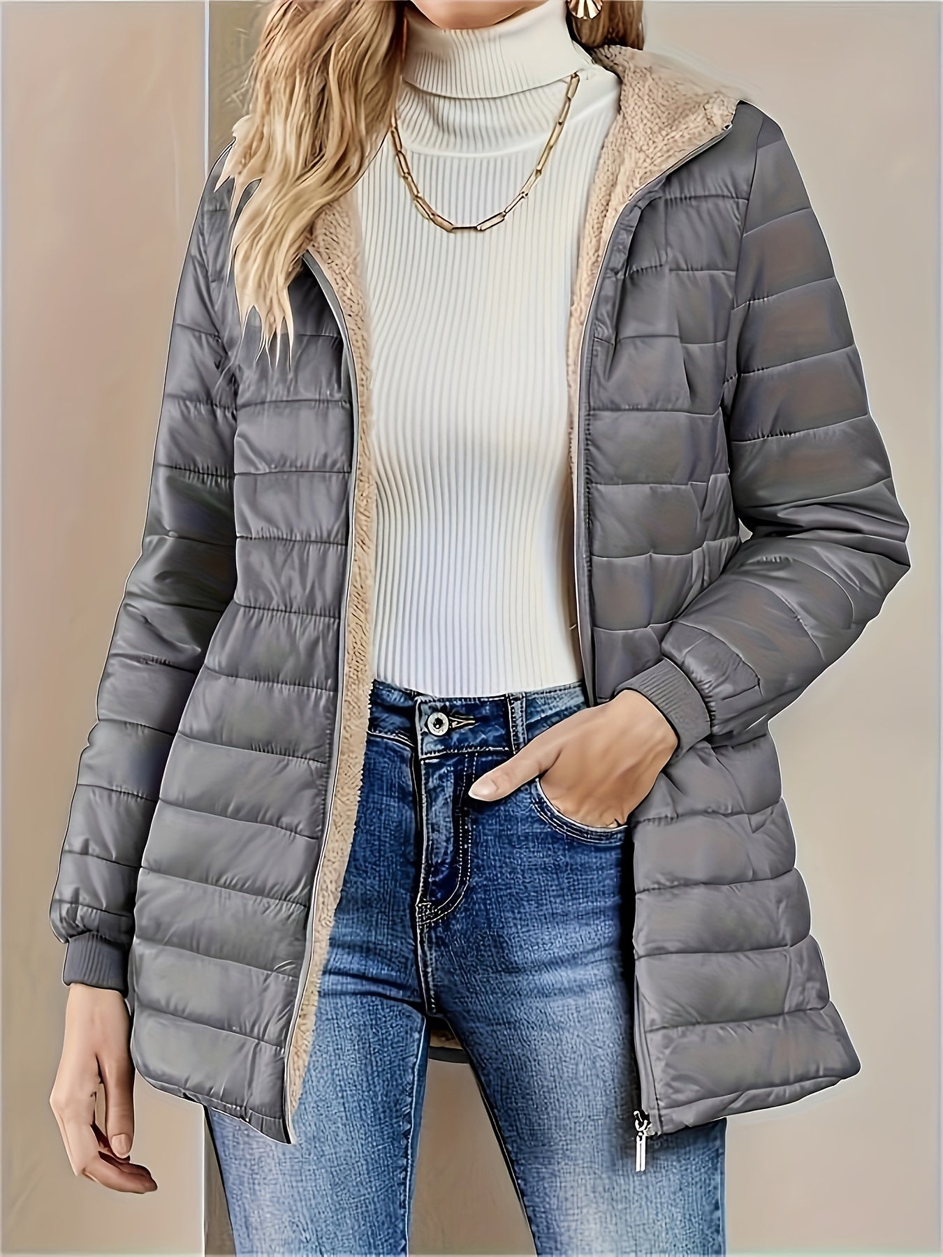 Women's Winter Jacket Windproof and Warm