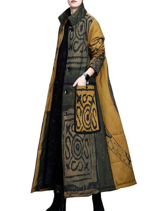 Women's Winter Parka with stand-up collar and buttons