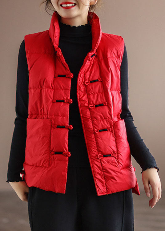 Women's Winter Puffer Cardigan with Standing Collar and Pockets