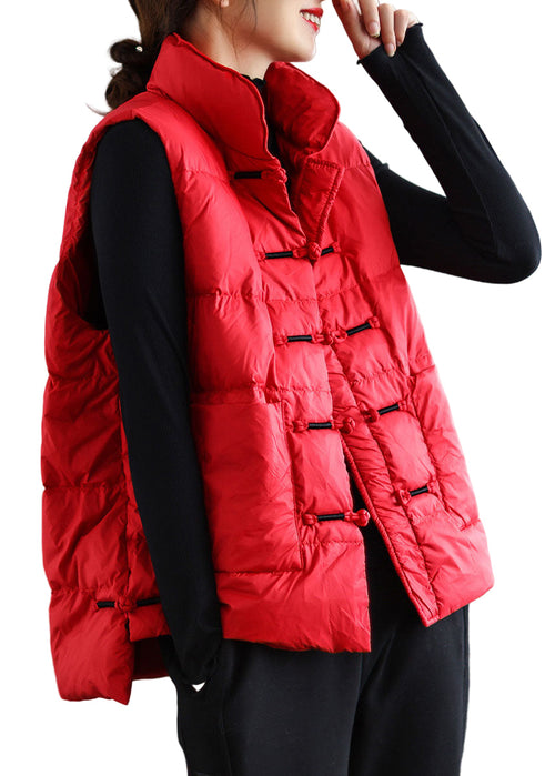 Women's Winter Puffer Cardigan with Standing Collar and Pockets