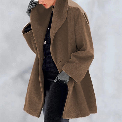 Women's Winter Windproof Jacket With Shawl Collar