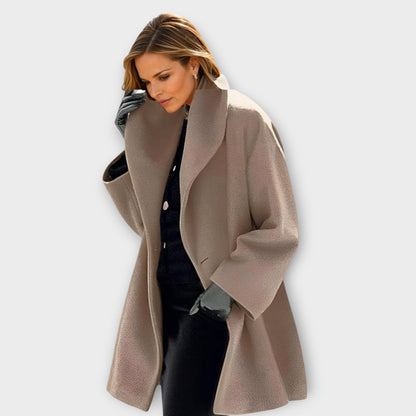 Women's Winter Windproof Jacket With Shawl Collar