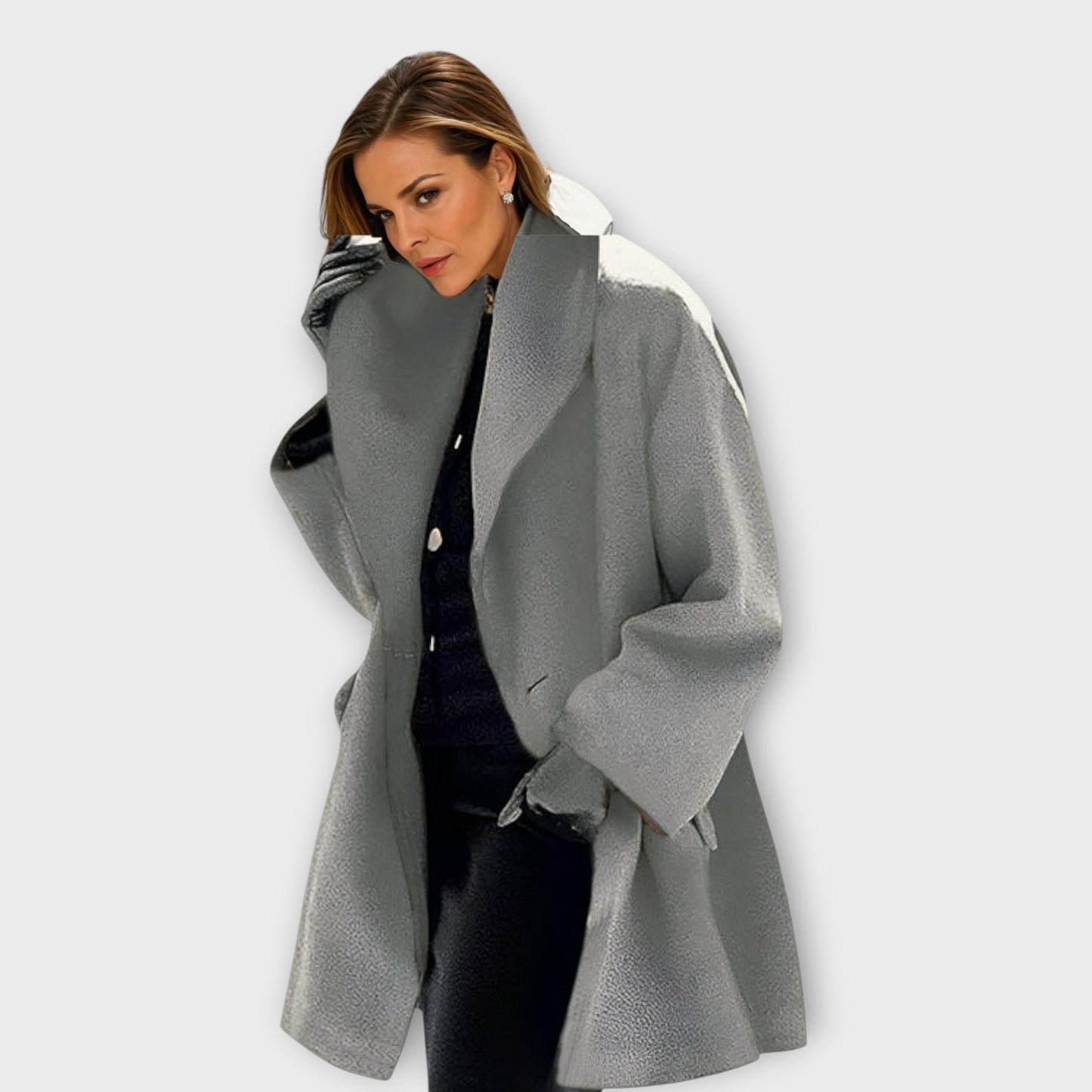Women's Winter Windproof Jacket With Shawl Collar
