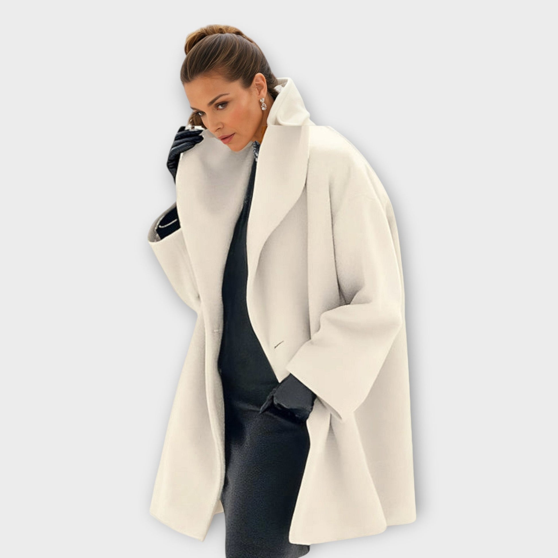 Women's Winter Windproof Jacket With Shawl Collar