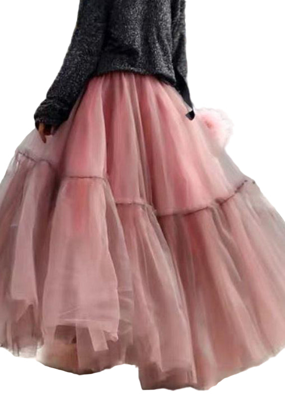 Women's Wrinkle Tulle Circle Skirt
