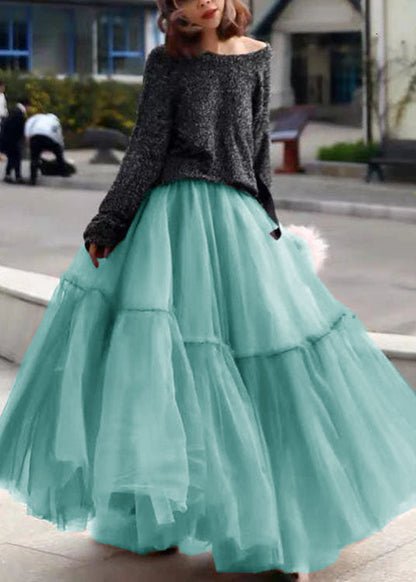 Women's Wrinkle Tulle Circle Skirt