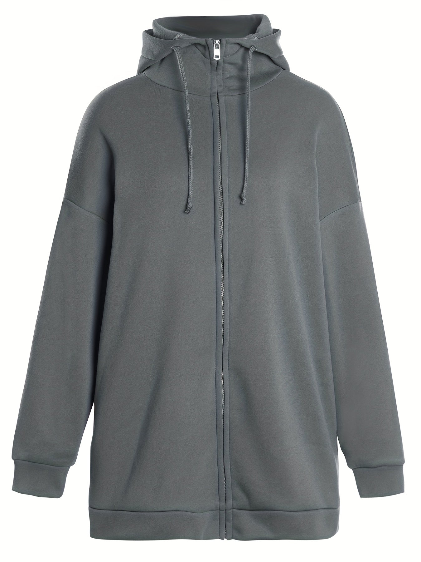Women's Zipped Hoodie Casual Comfort Cotton Polyester
