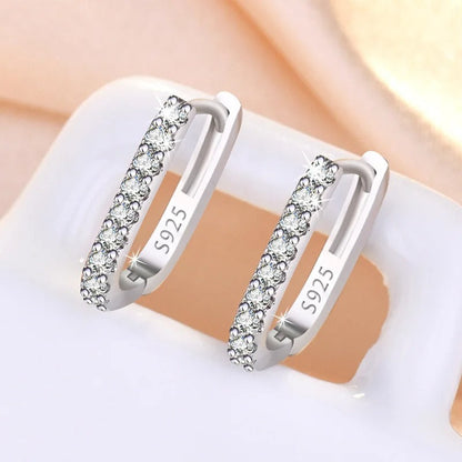 Women's Zirconia Hoop Earrings