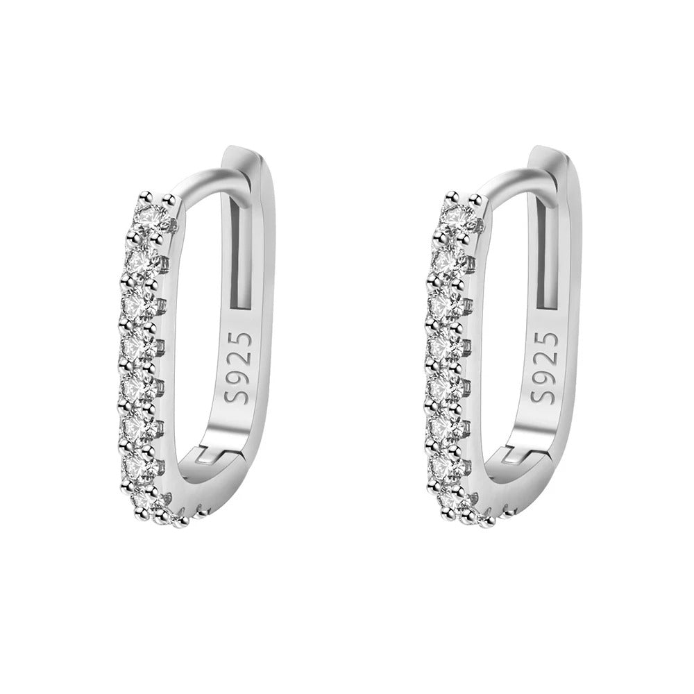 Women's Zirconia Hoop Earrings