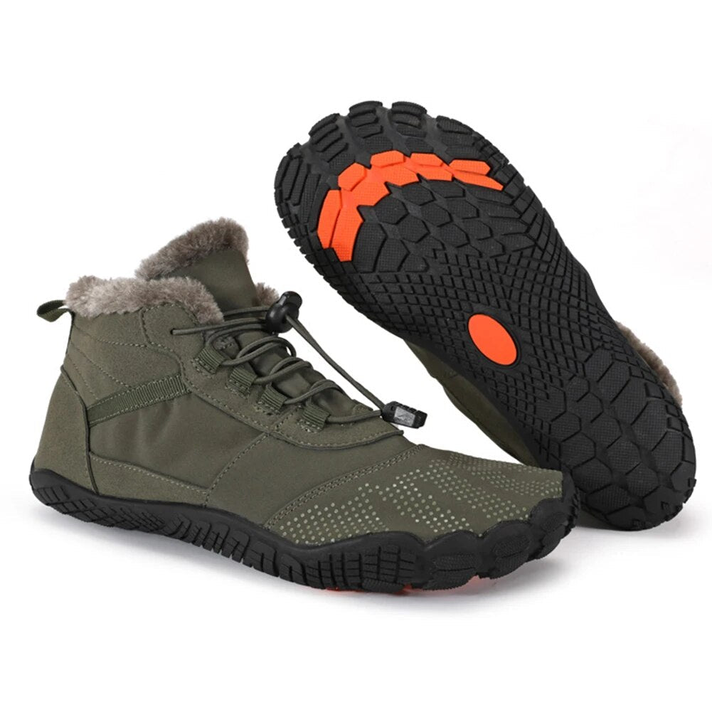 Women's and Men's Half High Shoes Lined Breathable for Winter