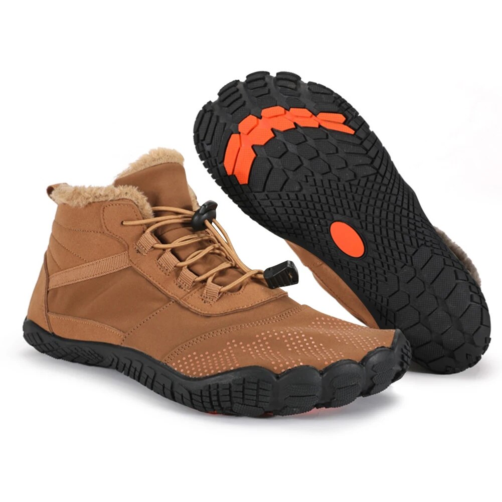 Women's and Men's Half High Shoes Lined Breathable for Winter