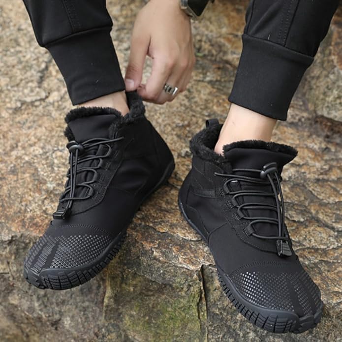 Women's and Men's Half High Shoes Lined Breathable for Winter