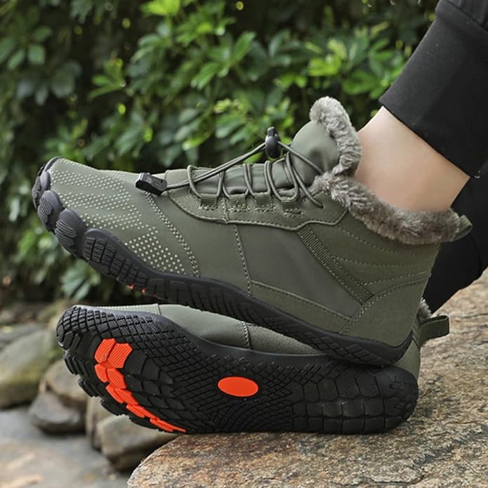 Women's and Men's Half High Shoes Lined Breathable for Winter