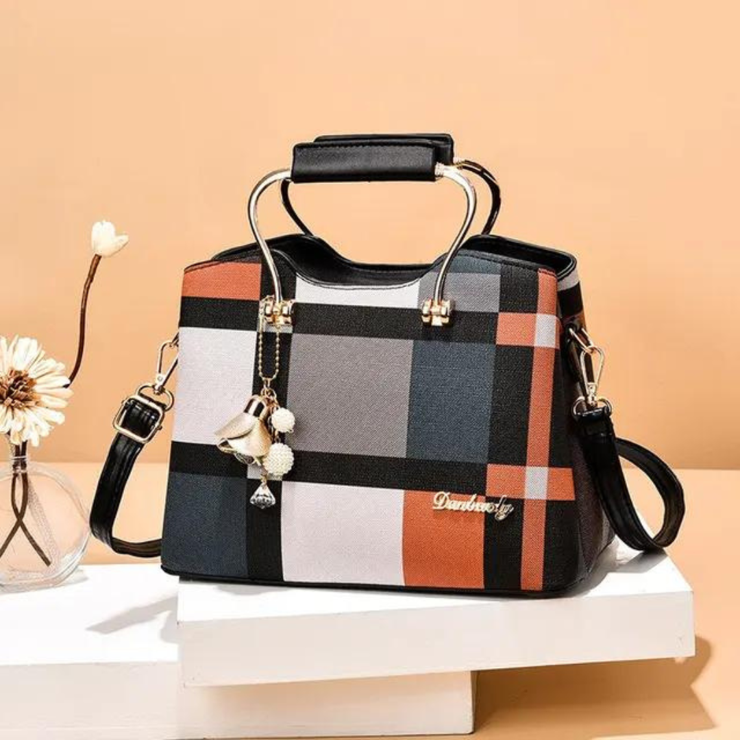 Women's checked pattern bag