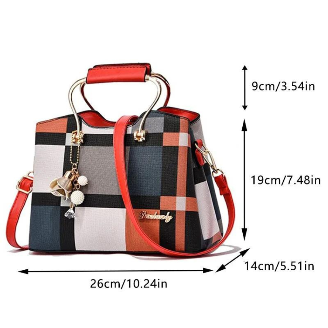 Women's checked pattern bag