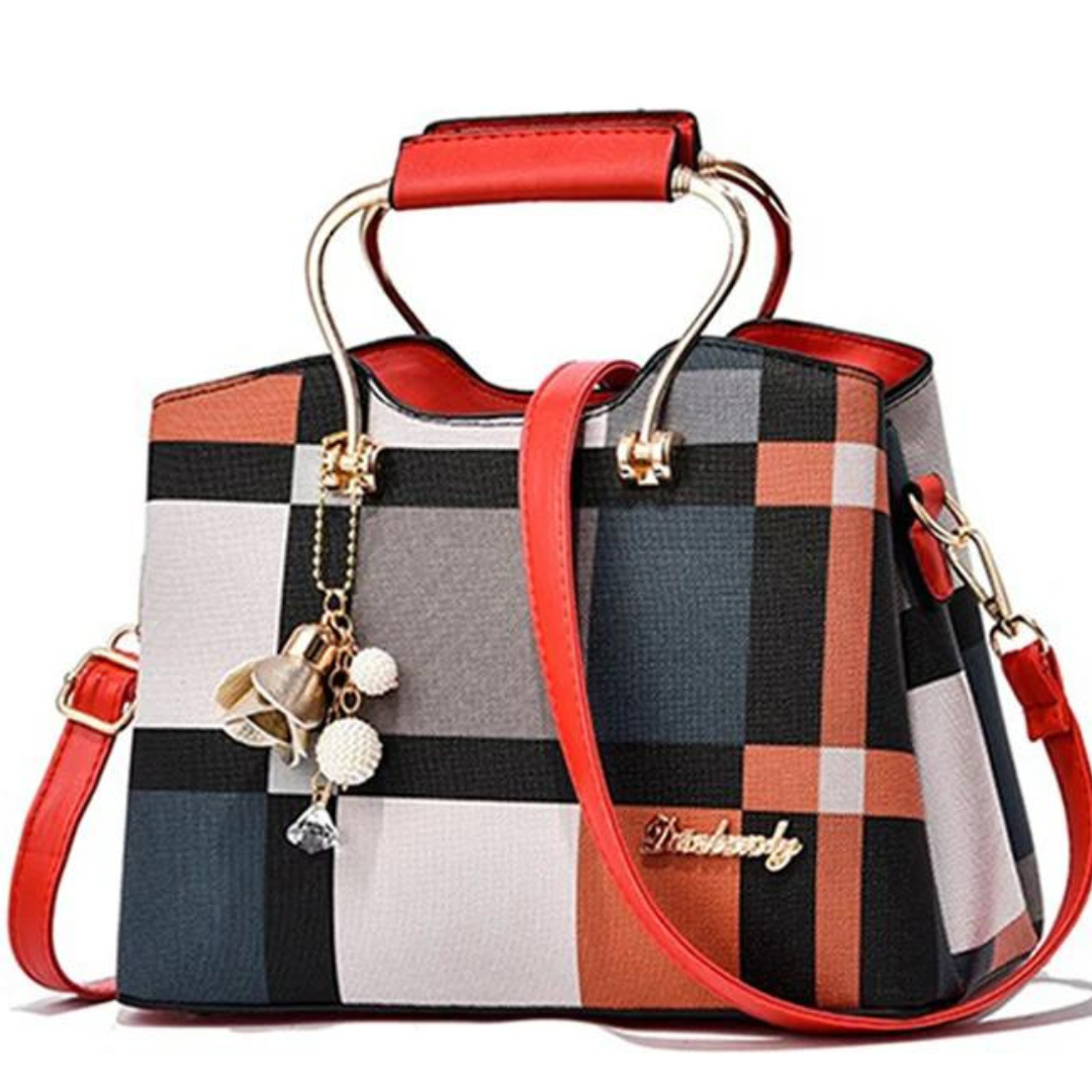 Women's checked pattern bag