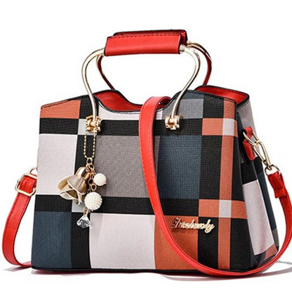 Women's checked pattern bag