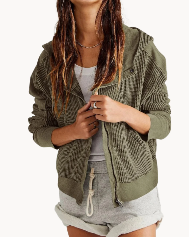Women's coat Luxury Soft Fabric With Decorative Pockets