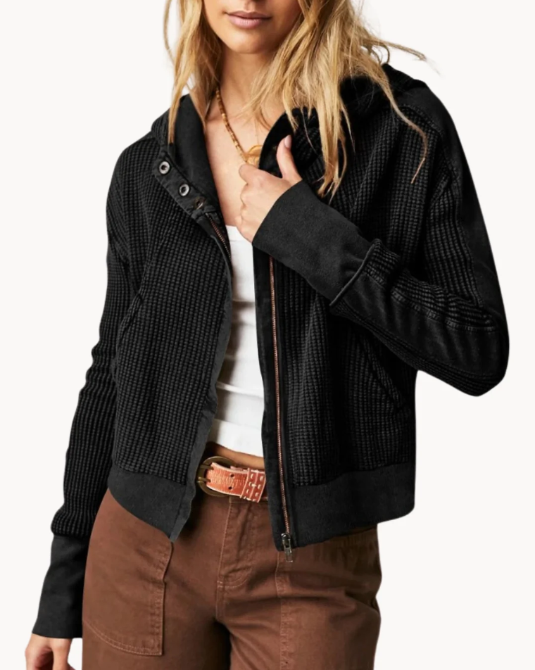 Women's coat Luxury Soft Fabric With Decorative Pockets