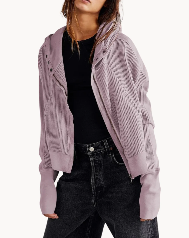 Women's coat Luxury Soft Fabric With Decorative Pockets