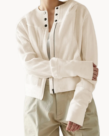 Women's coat Luxury Soft Fabric With Decorative Pockets