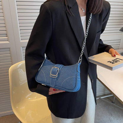 Women's denim crossbody bag