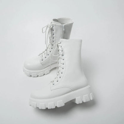 Women's fashion lace-up boots
