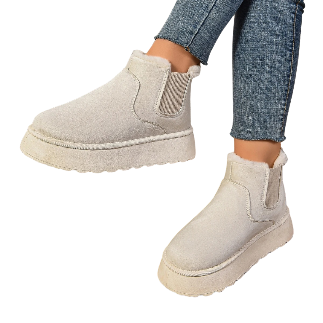 Women's fur plush ankle boots