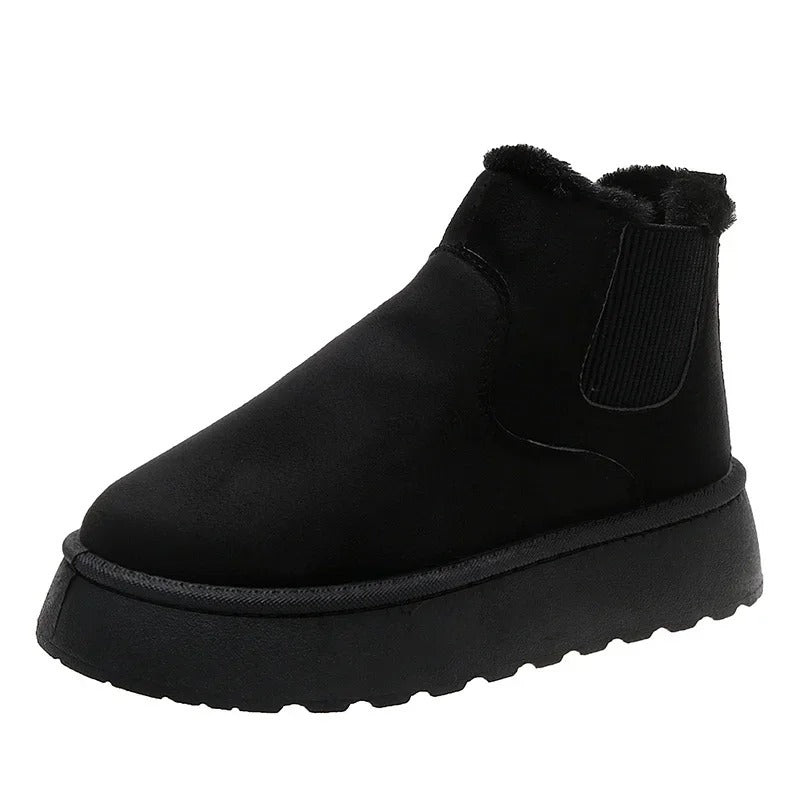 Women's fur plush ankle boots