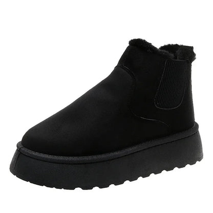 Women's fur plush ankle boots