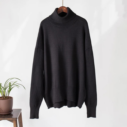 Women's high neck knitted jumper